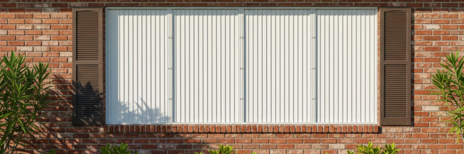 Accordion hurricane shutters