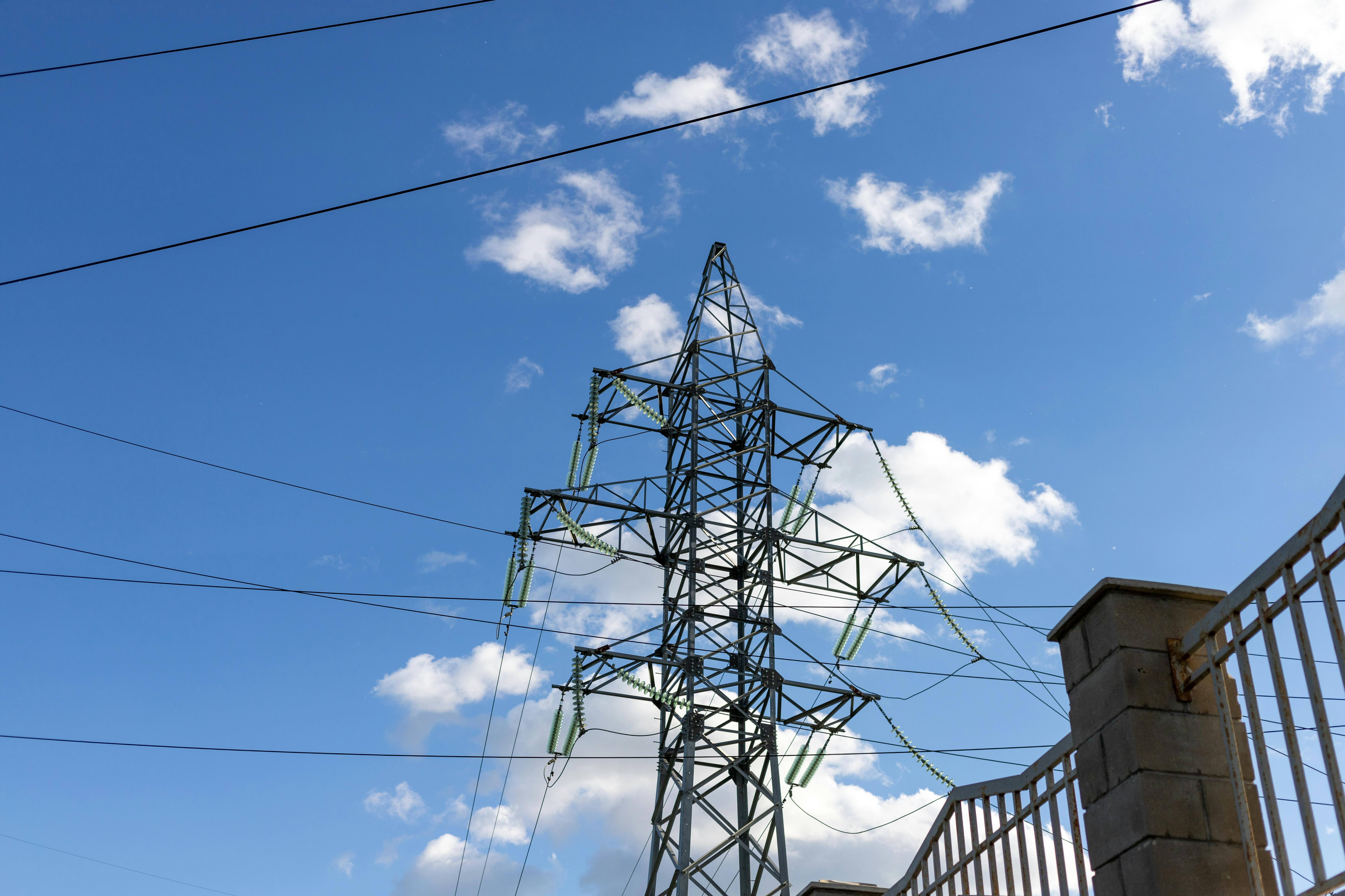 Downed power lines after hurricane